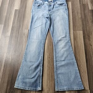 LEI Women's Light Blue Boot Cut Jeans